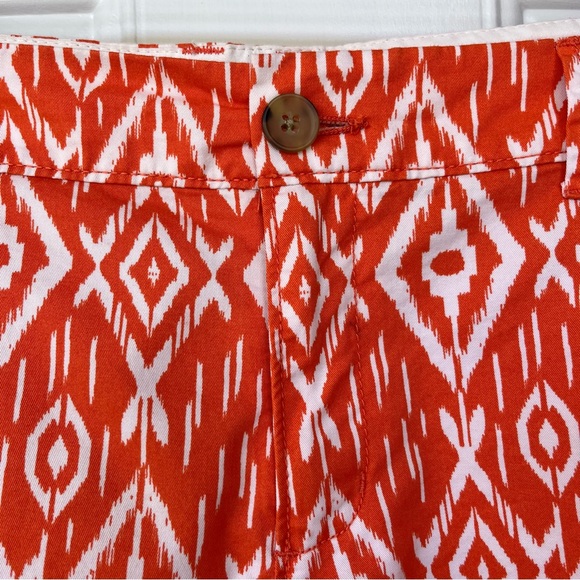 •Old Navy• Orange/White IKAT Patterned Shorts - Size 12 - Picture 3 of 9